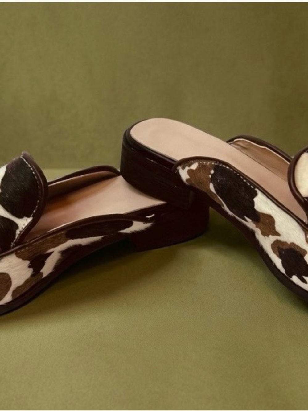 Women’s Cowhide Mules size 8.5 Like New